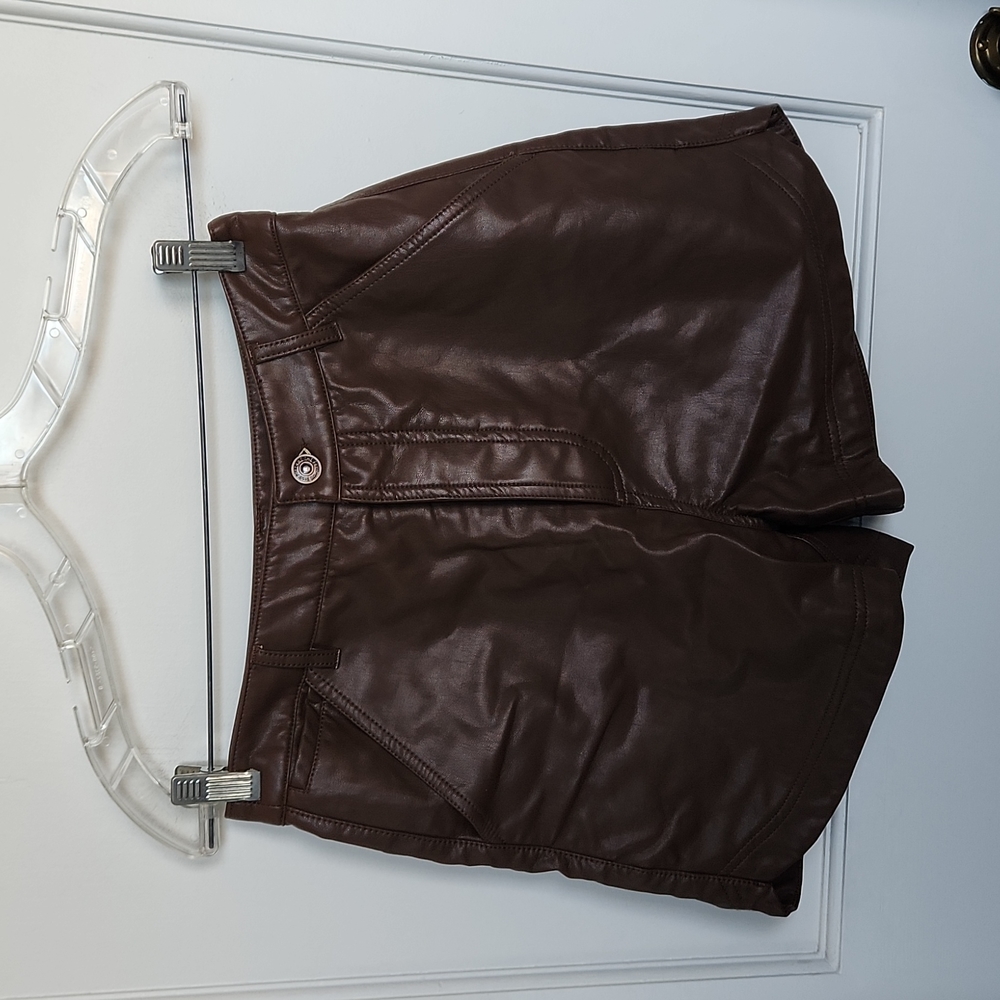 Free People vegan Leather Short